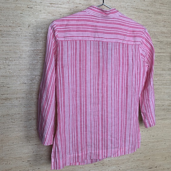 Brooks Brothers Irish Linen 3/4 Sleeve Tunic - Picture 3 of 8